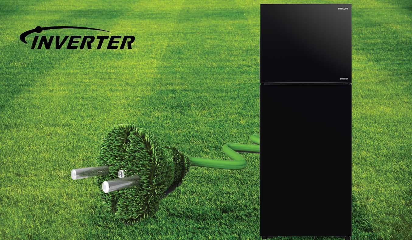 Tủ lạnh Hitachi Inverter 349 lít R-FVY480PGV0 GBK