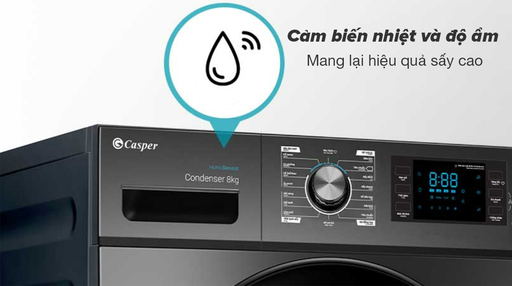 Máy sấy ngưng tụ Casper 8 kg TD – 80CGB