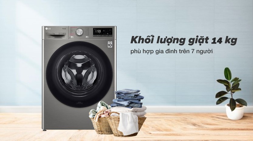 Máy giặt LG Inverter 14 kg FV1414S3BP