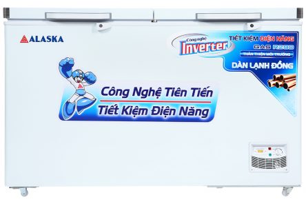 Tủ đông Alaska Dàn đồng Inverter 2 cánh 550lít HB-550CI