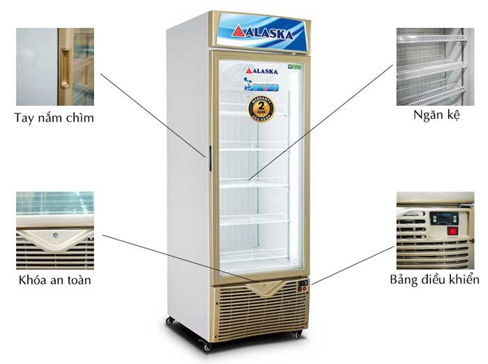 Tủ đông Alaska 1 cánh 350 lít IF-350G