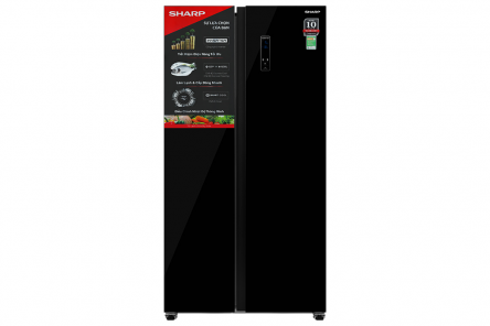 Tủ lạnh Sharp SBS Inverter 442lít SJ-SBX440VG-BK