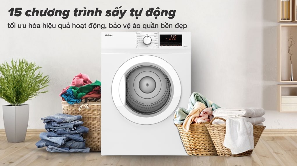 Máy sấy quần áo Galanz DV-80T5C (S/W) - 8Kg