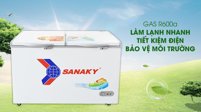 Tủ đông Sanaky inverter 1 ngăn 410 lít VH-5699HY3N