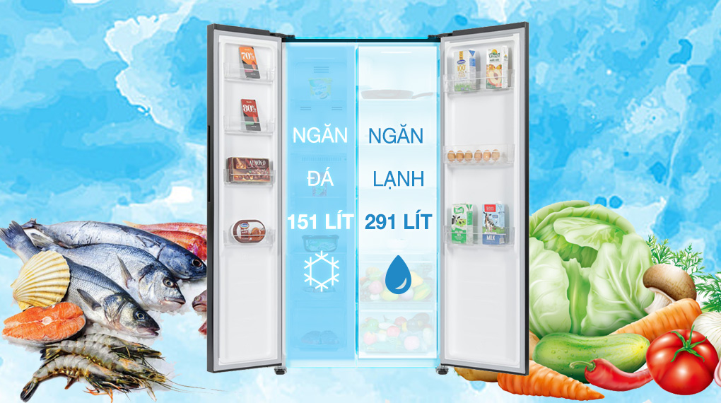 Tủ lạnh Sharp Inverter 472 lít SJ-SBX440VG