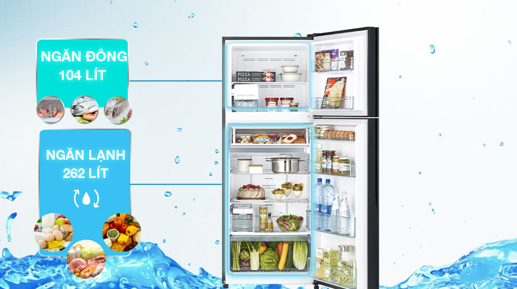 Tủ lạnh Hitachi Inverter 349 lít R-FVY480PGV0 GMG