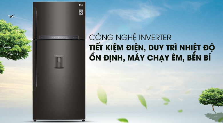 Công nghệ Inverter - Tủ lạnh LG Inverter 475 lít GN-D602BL