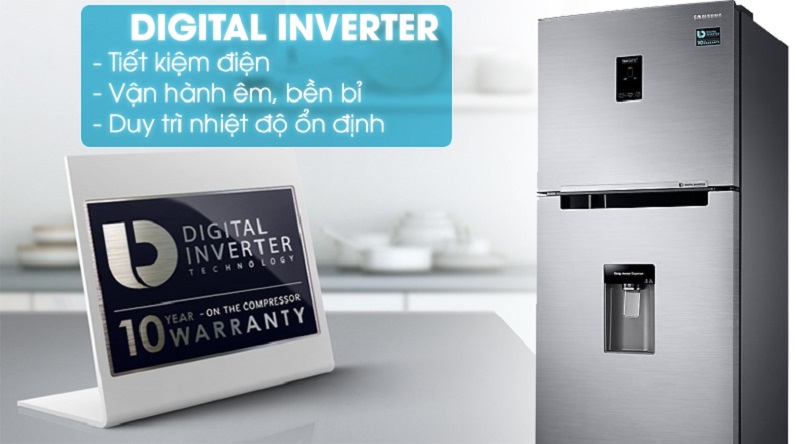 Tích hợp công nghệ Digital Inverter hiện đại - Tủ lạnh Samsung Inverter 319 lít RT32K5932S8/SV