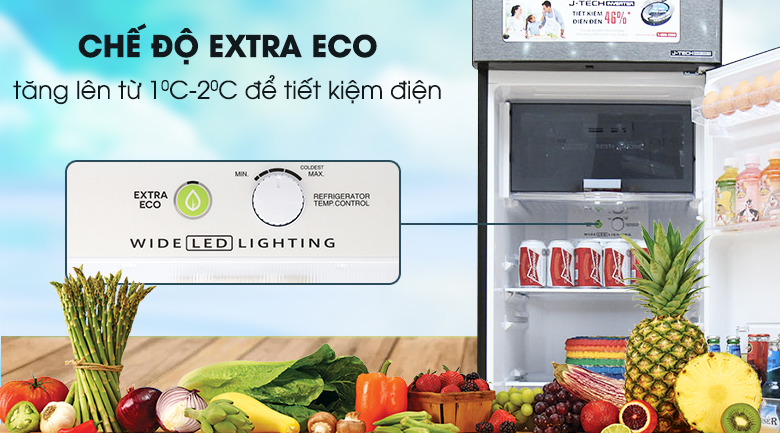 Chế độ Extra Eco - Tủ lạnh Sharp Inverter 271 lít SJ-X281E-DS
