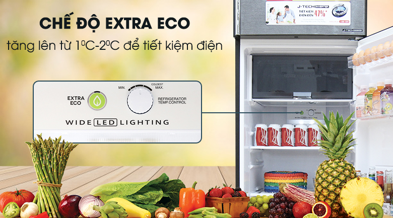Chế độ Extra Eco - Tủ lạnh Sharp Inverter 342 lít SJ-X346E-DS