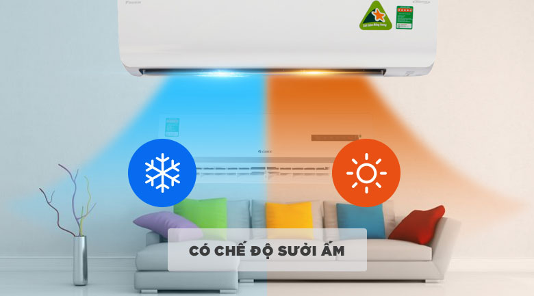 Chế độ sưởi ấm - Máy lạnh 2 chiều Daikin Inverter 2.0 HP FTHF50RVMV