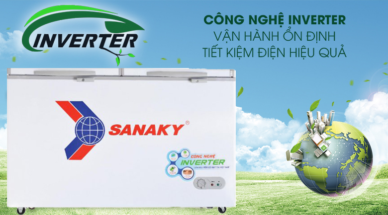 Tủ đông Inverter Sanaky 250 lít VH-2599A3