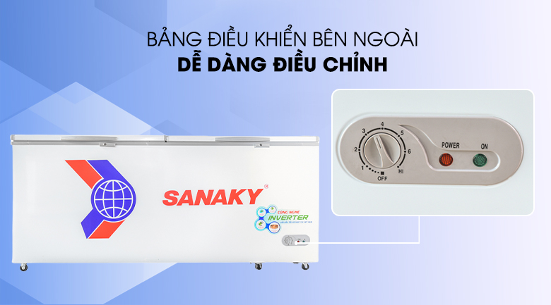Tủ đông Sanaky Inverter 800 lít VH-8699HY3