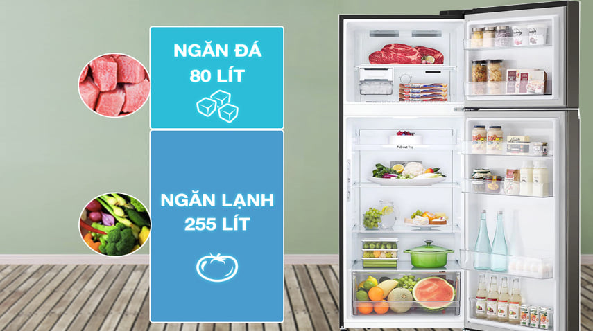 Tủ lạnh LG Inverter GN-M332PS 334 lít