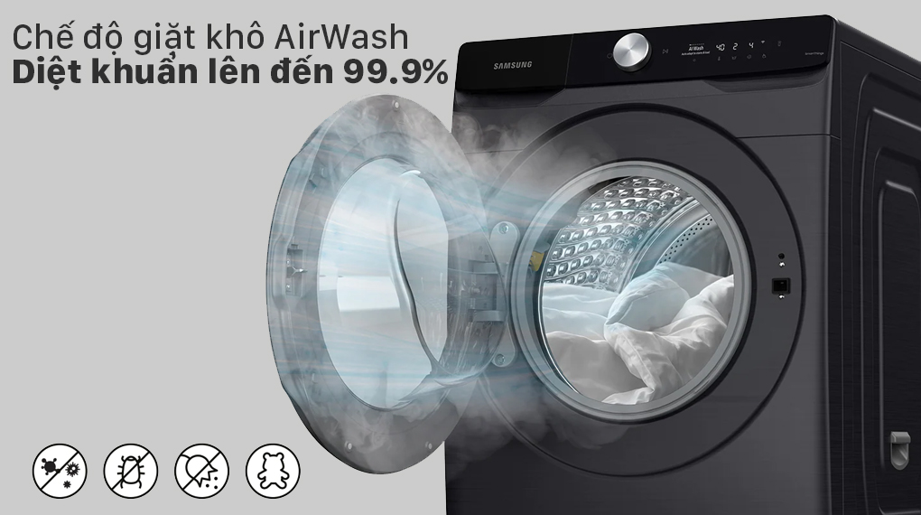 Máy giặt sấy Samsung Inverter 21 kg WD21T6500GV/SV