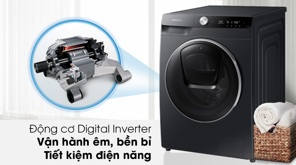 Máy giặt Samsung AI AddWash Inverter 12kg WW12TP94DSB/SV