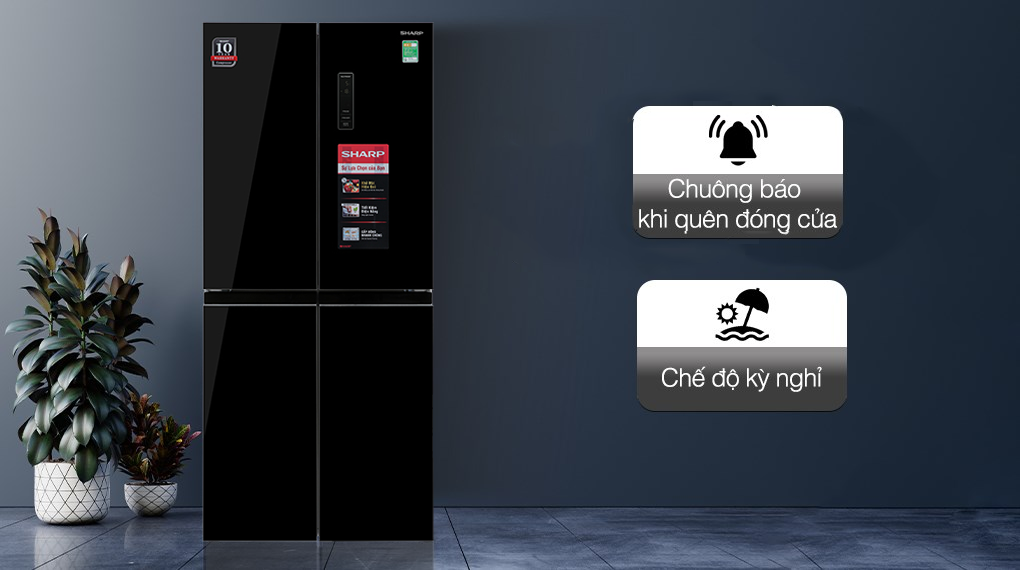 Tủ lạnh Sharp Inverter 362 lít SJ-FX420VG-BK