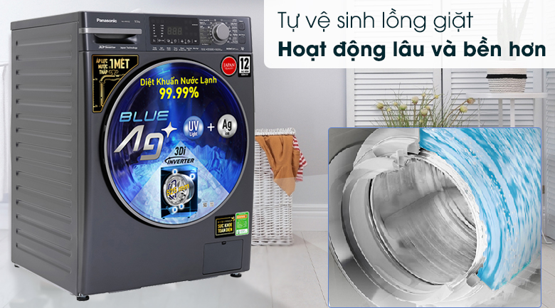Máy giặt Panasonic Inverter 10.5 Kg NA-V105FX2BV