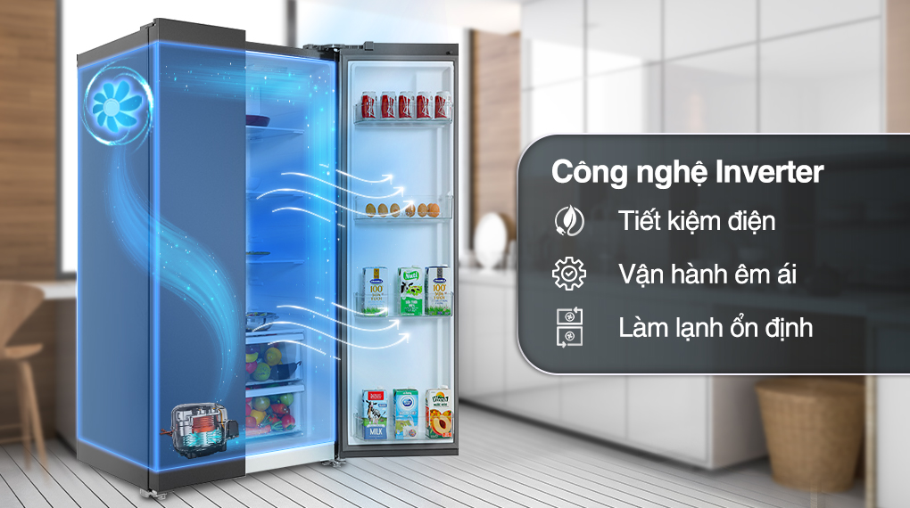Tủ lạnh Electrolux Inverter 624 lít ESE6600A