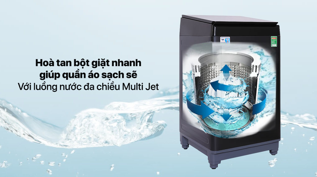 Máy giặt Aqua 10 kg AQW-F100GT.BK