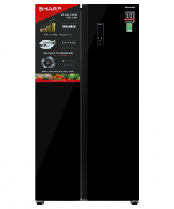 Tủ lạnh Sharp SBS Inverter 442lít SJ-SBX440VG-BK
