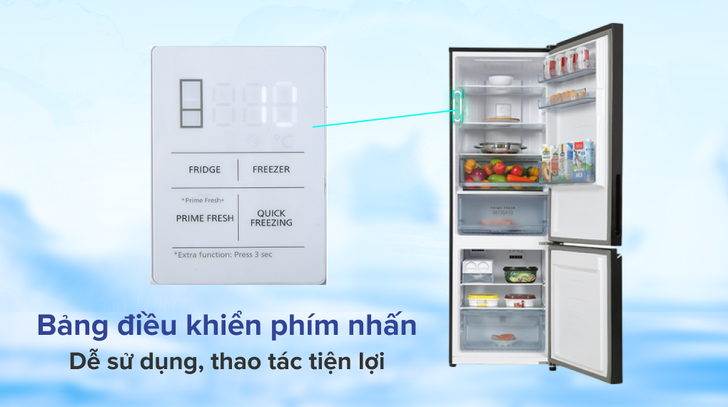 Tủ lạnh Panasonic Inverter 300 lít NR-BC361VGMV