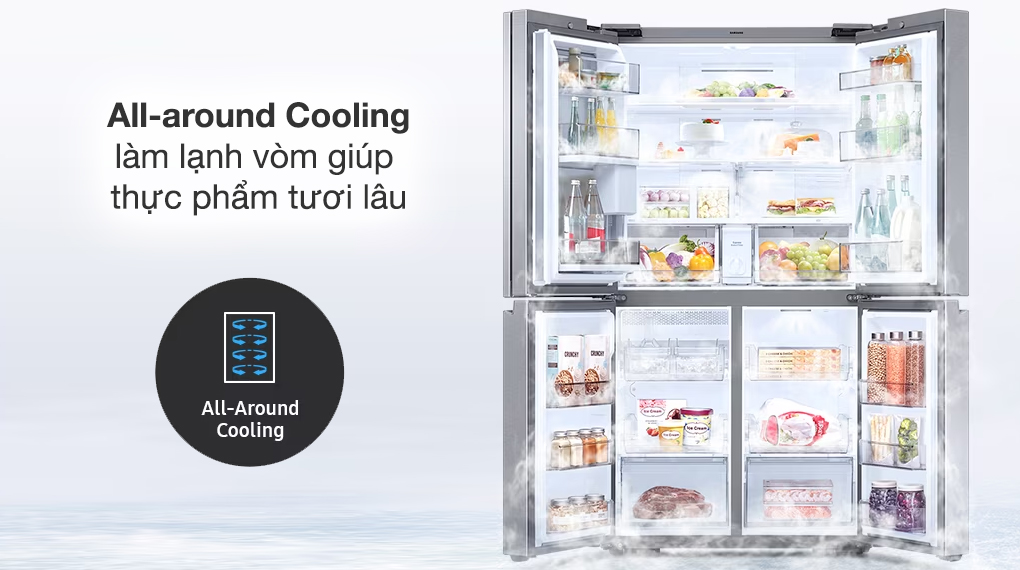 Tủ lạnh Samsung Inverter 648 lít RF59CB66F8S/SV