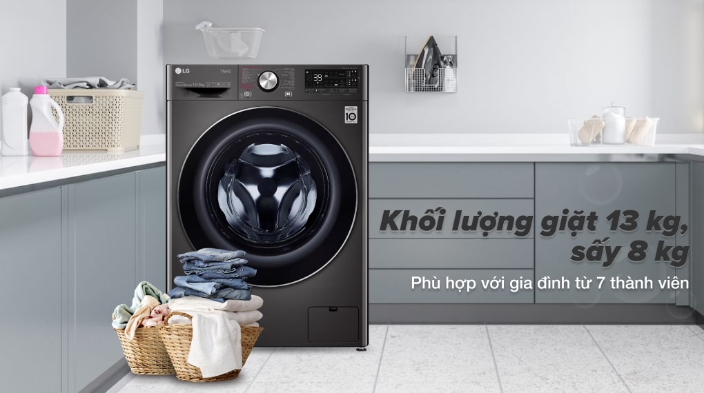 Máy giặt LG FV1414H3BA tích hợp Inverter giặt